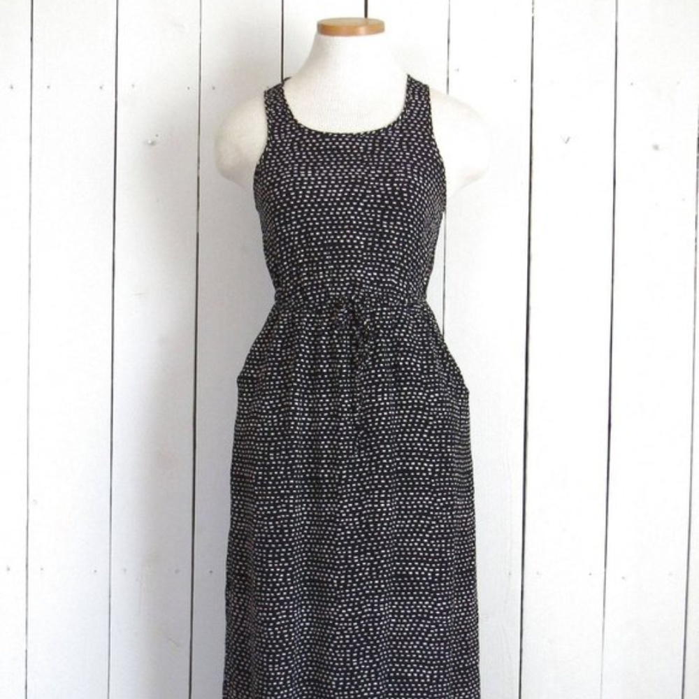 VTG Lucky Brand Dress 90s Polka Dot Tank Dress XS